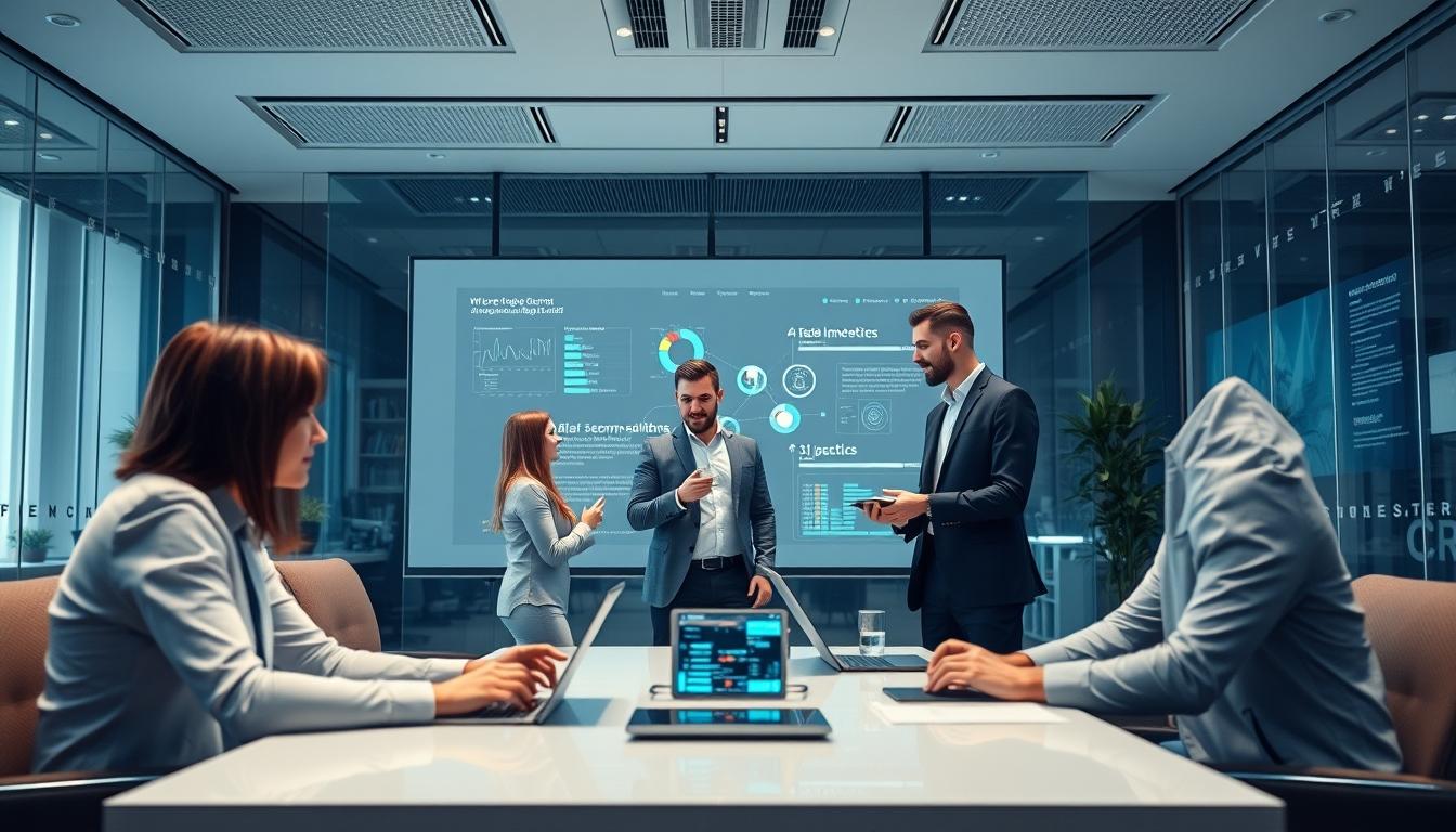 Enterprise software dashboards and business process automation